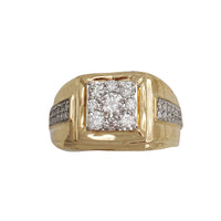 Diamond Square Ring (14K)