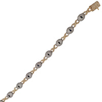 Diamond Evil Eye Cuban Link Bracelet (14K)