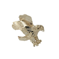 Diamond-Cut Eagle Slide Pendant (14K)