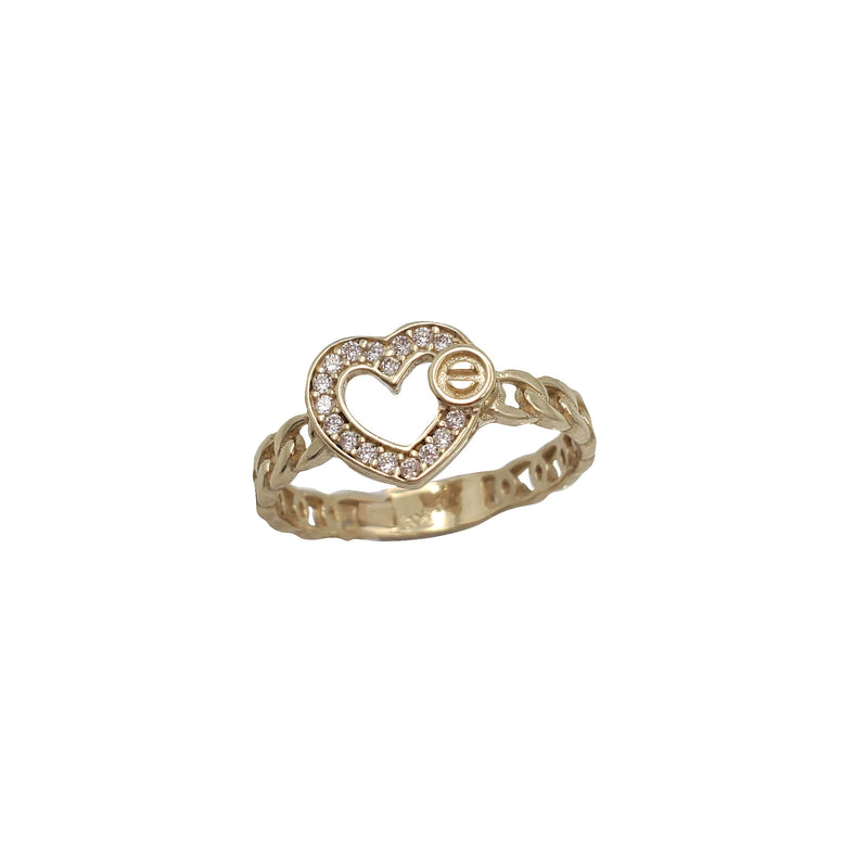 Zirconia Heart Ring (14K)