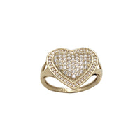 Zirconia Heart Ring (14K)