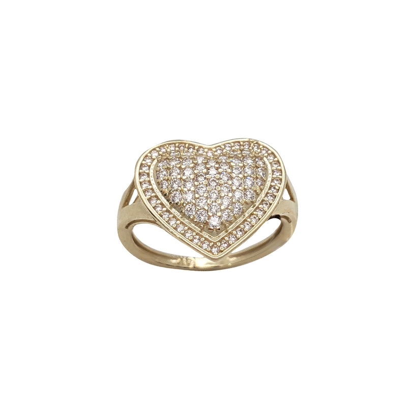 Zirconia Heart Ring (14K)