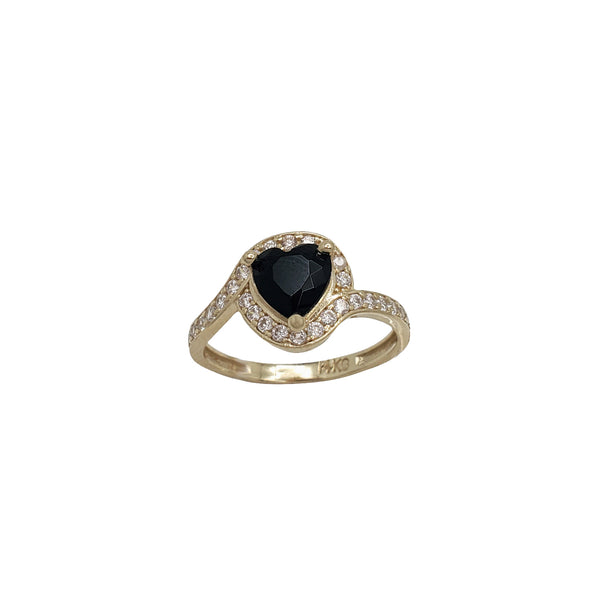 Zirconia Heart Ring (14K)