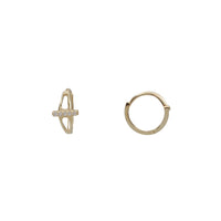 Zirconia Huggies Earrings (14K)