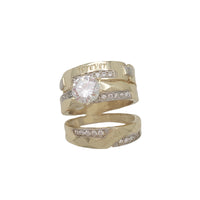 Zirconia 3-Pieces Set "Forever" Wedding Ring (14K)