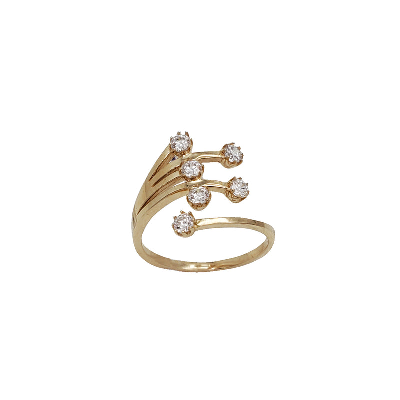 Zirconia Pinky Ring (14K)