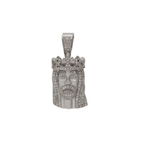 Zirconia Jesus Head Pendant (Silver)