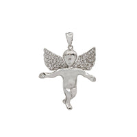 Zirconia Angel Pendant (Silver)