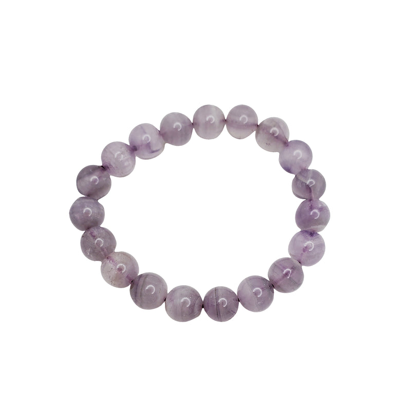 Purple Quart Beads Bracelet