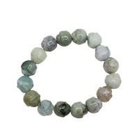 Jade Rose Shaped Bead Bracelet