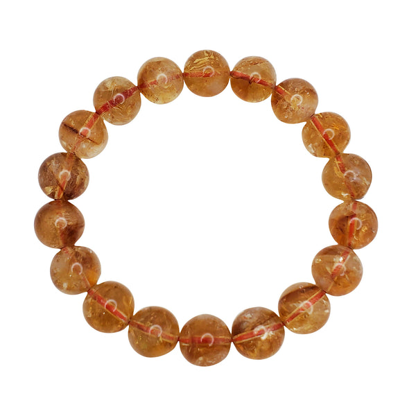 Amber Quartz Beads Bracelet