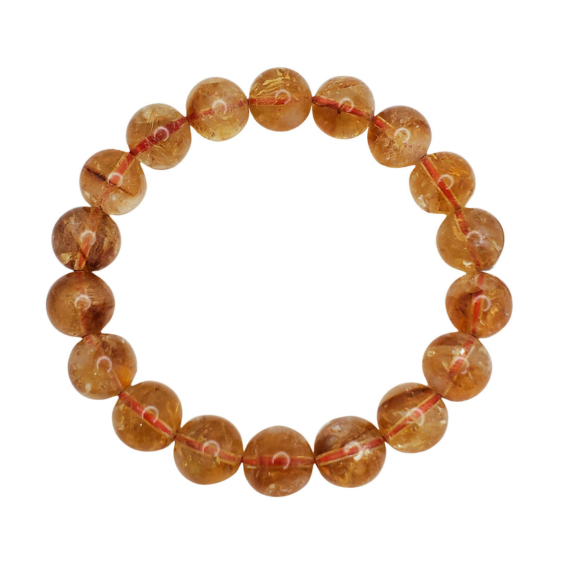 Amber Quartz Beads Bracelet