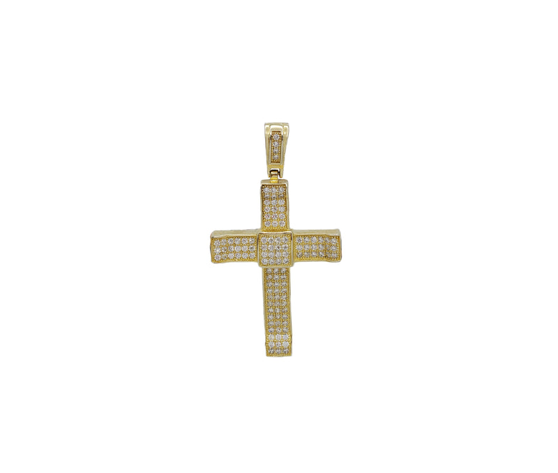 Zirconia Cross Pendant (Silver)