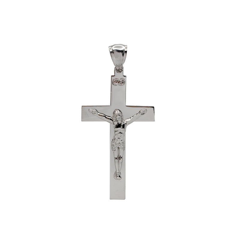 Plain Crucifix Jesus Pendant (Silver)