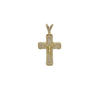 Zirconia Crucifix Cross Pendant (Silver)