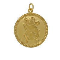 Lucky Rat Round Pendant (14K)