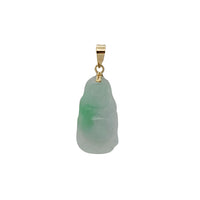 Jade Laughing Buddha Pendant (14K)