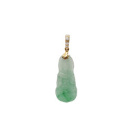 Diamond Guanyin Jade Buddha (14K)