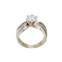 Diamond Baguette Engagement Ring (14K)