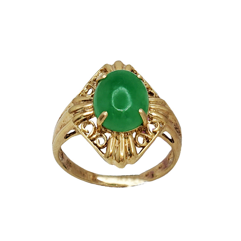 Fancy Jade Ring (14K)