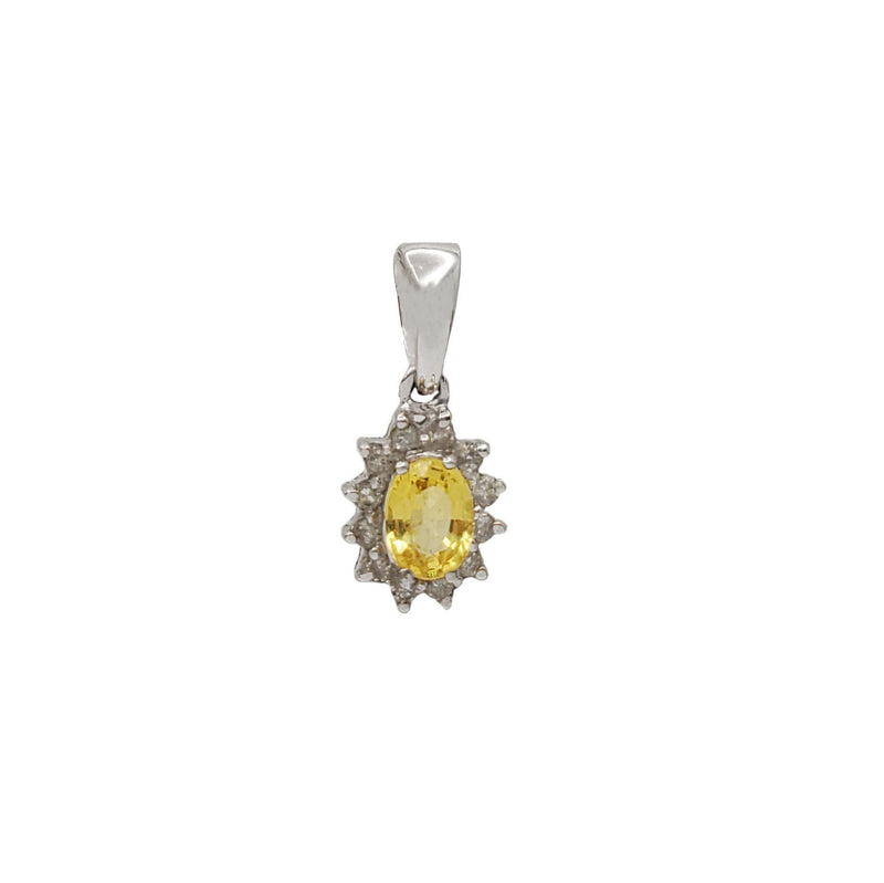 Diamond Gemstone Pendants (14K)