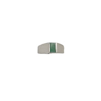 Square Jade Ring (Silver)