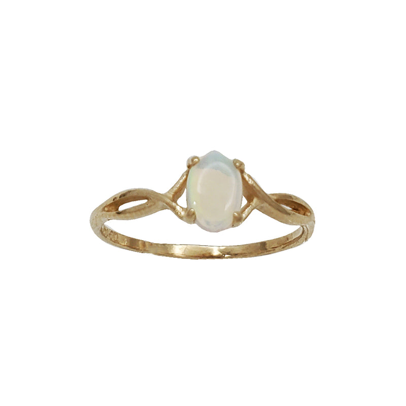 Opal Solitaire Fancy Ring (14K)