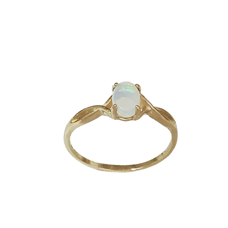 Opal Solitaire Fancy Ring (14K)