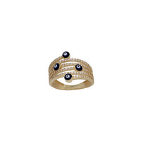 Zirconia Evil Eye Ring (14K)