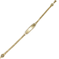 Zirconia Bismark ID Bracelet (14K)