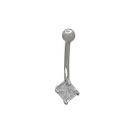 Body Jewelry Hanging CZ Barbell Piercing (14K)