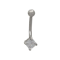 Body Jewelry Hanging CZ Barbell Piercing (14K)