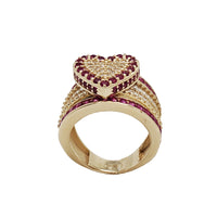 Zirconia Heart Ring (14K)