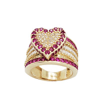 Zirconia Heart Ring (14K)