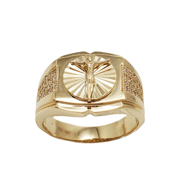 Zirconia Jesus Ring (14K)