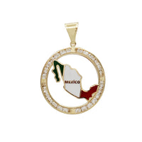 Zirconia "Mexico" Round Pendant (14K)