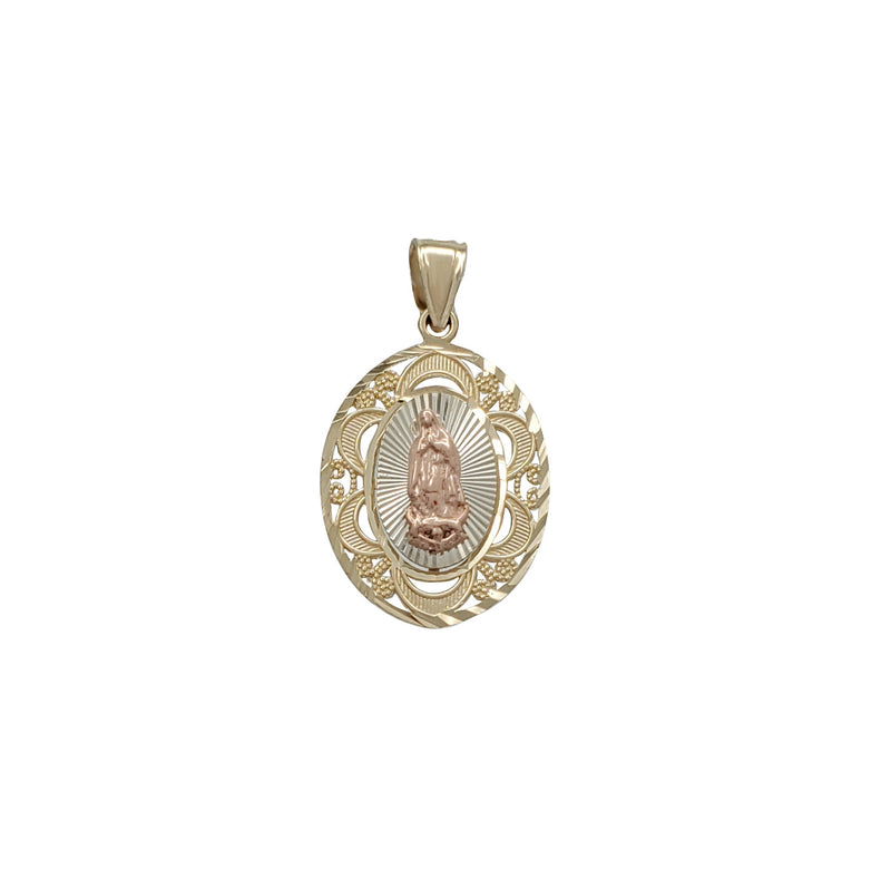 Tricolor Guadalupe Pendant (14K)