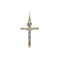 Two-Tone Crucifix Pendant (14K)