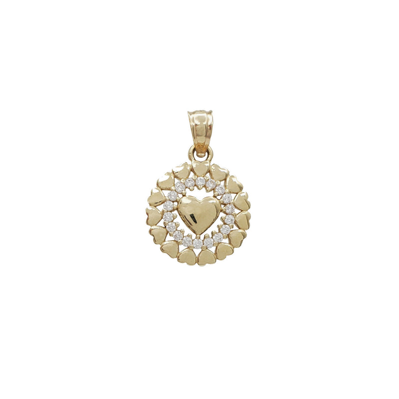 Heart CZ Pendant (14K)