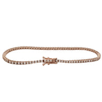 Rose Gold VS Diamond Tennis Bracelet (14K)