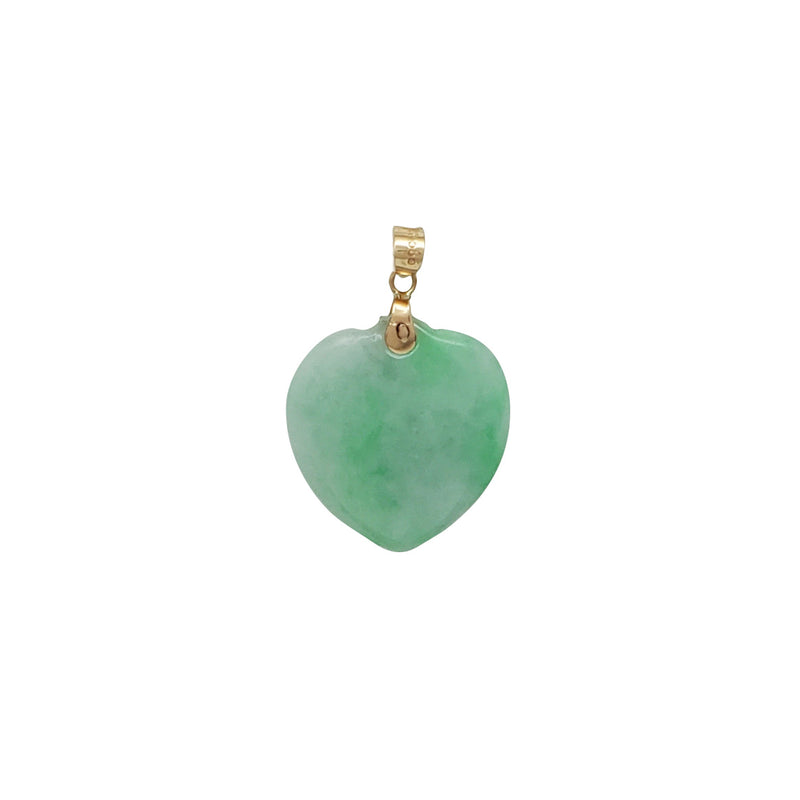 Heart Jade Pendant (14K)