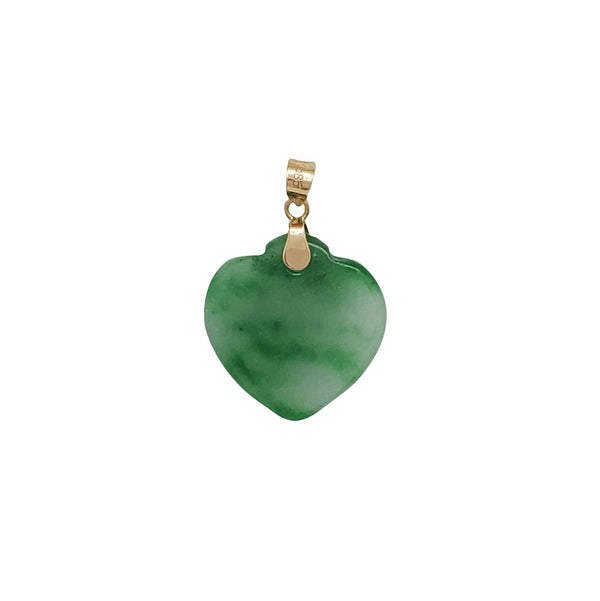 Heart Jade Pendant (14K)