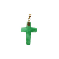 Jade Cross Pendant (14K)