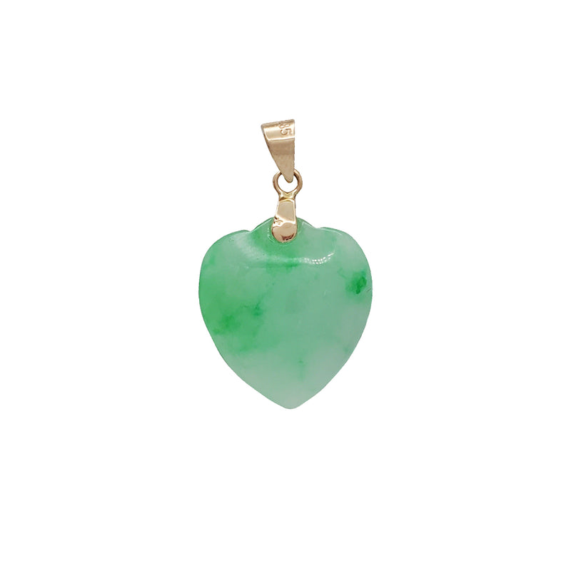 Heart Jade Pendant (14K)