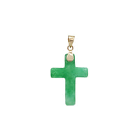 Jade Cross Pendant (14K)