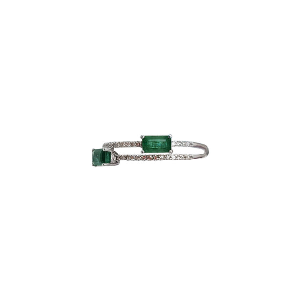 Emerald Diamond Rings (14K)