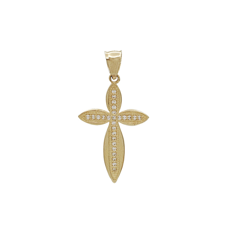 Zirconia Cross Pendant (14K)