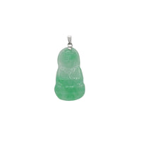 Green Jade Guanyin Pendant (14K)