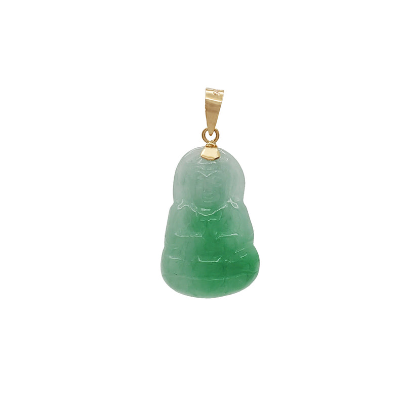 GuanYin Jade Pendant (14K)