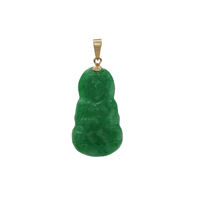 Jade GuanYIn Pendant  (14K)